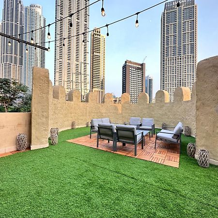 Durrani Homes - Unique Garden Apt At Souk Al Bahar Besides Dubai Mall & Burjkhalifa With Private Jaccuzi Esterno foto